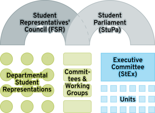 Organizational chart of the Student Representation
