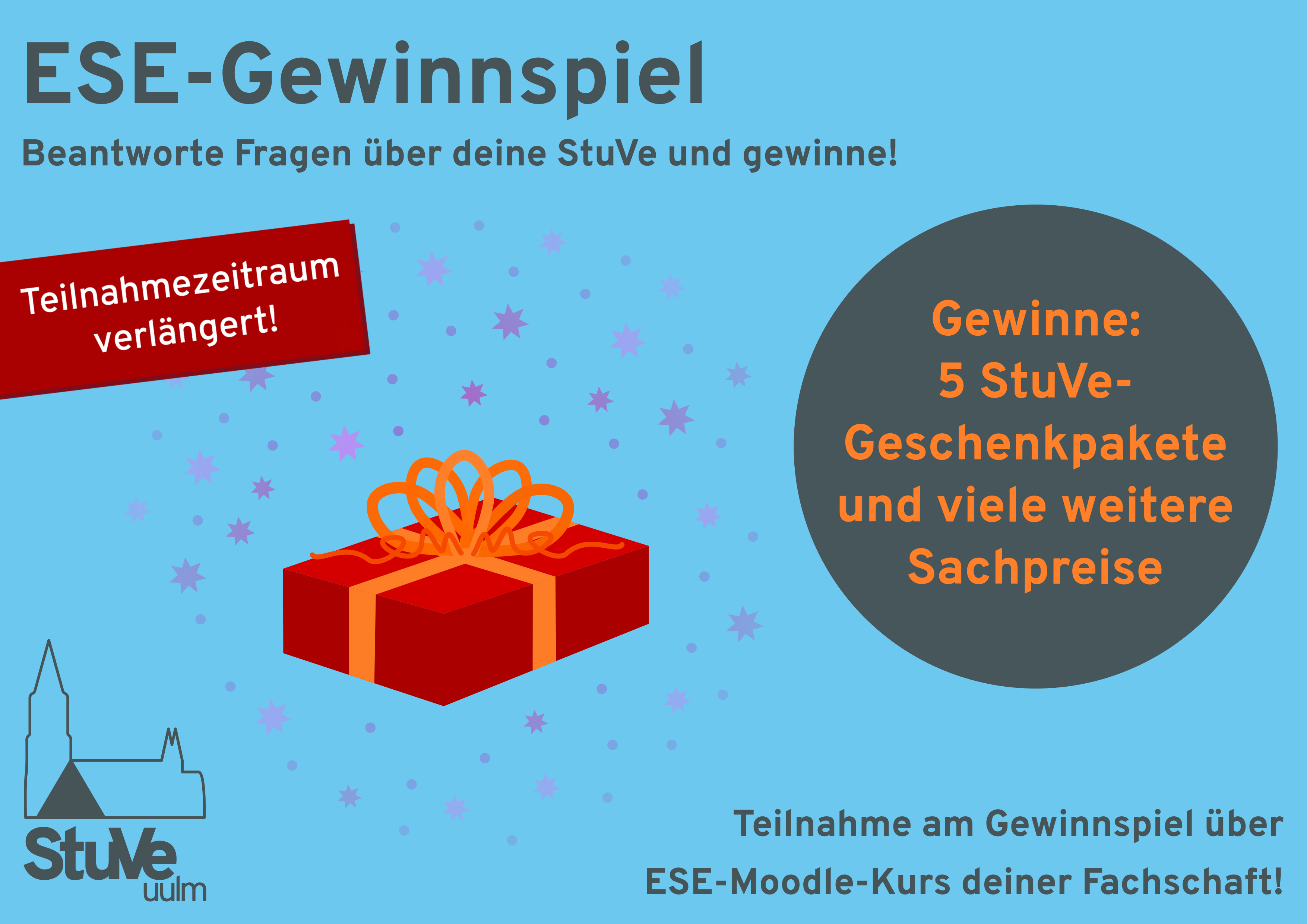 Plakat zum ESE-Gewinnspiel